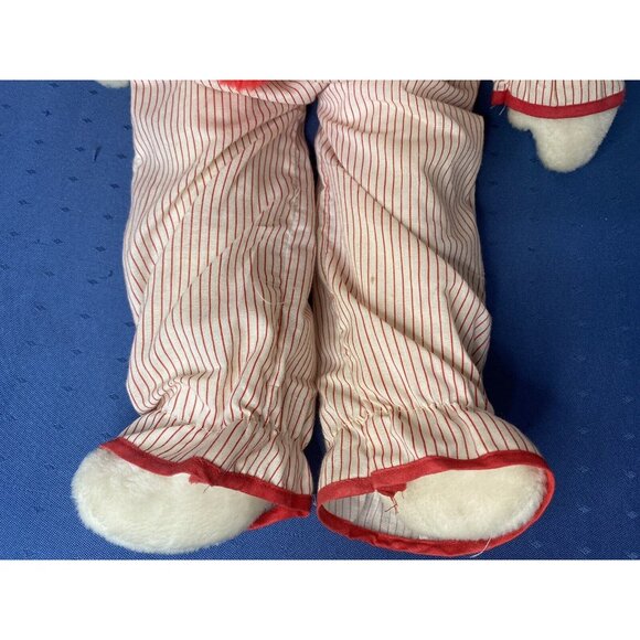 Vintage Eden Clown Doll Plush With Striped Suit & Yellow Hat RARE 14" - Picture 5 of 11